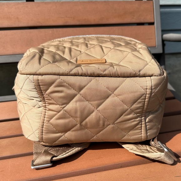 Vera Bradley Meadowlark Tan Small Backpack in Performance Twill - Picture 6 of 8